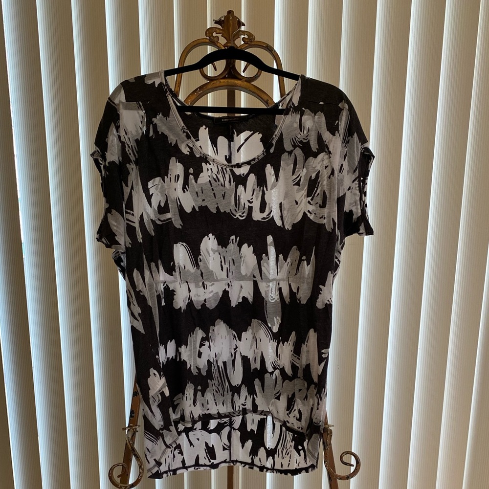 Black and White Blouse